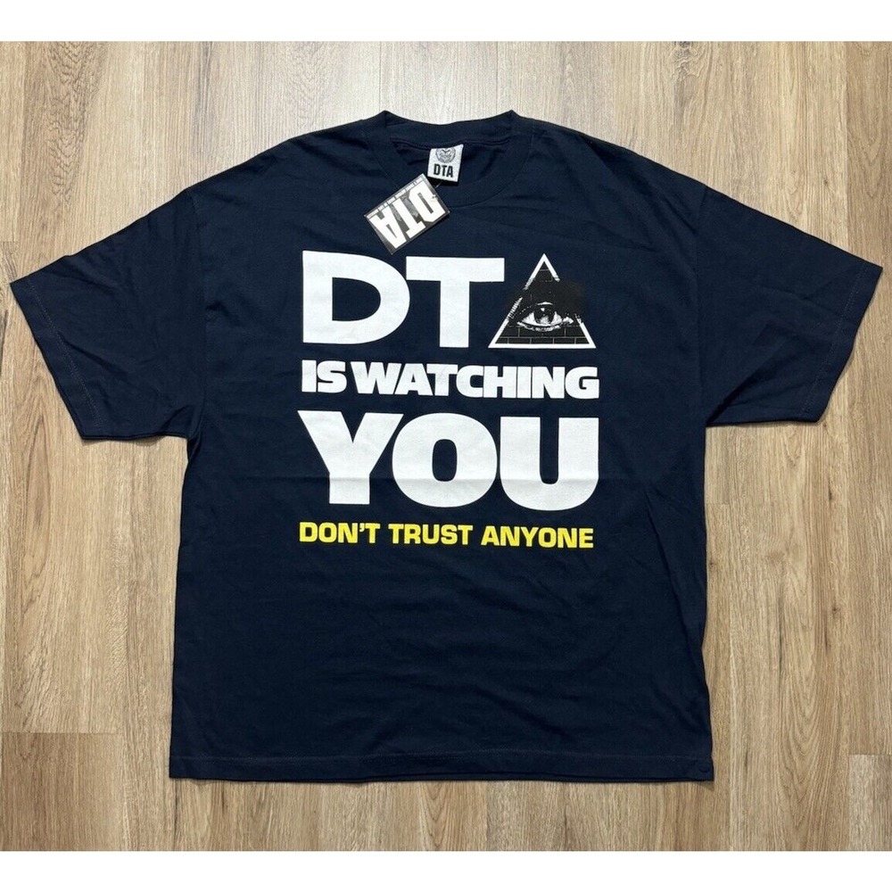 Y2K DTA Skateboarding Navy Blue T Shirt‎ Mens Size XXL